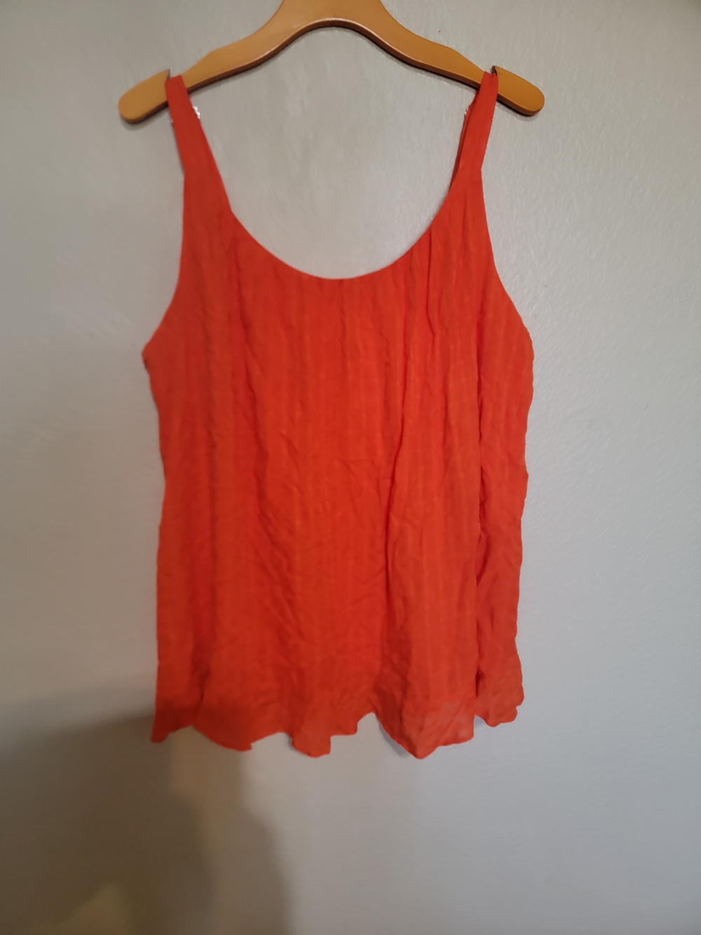 Lightweight Women's Orange Tank Top - Sleeveless Scoop Neck